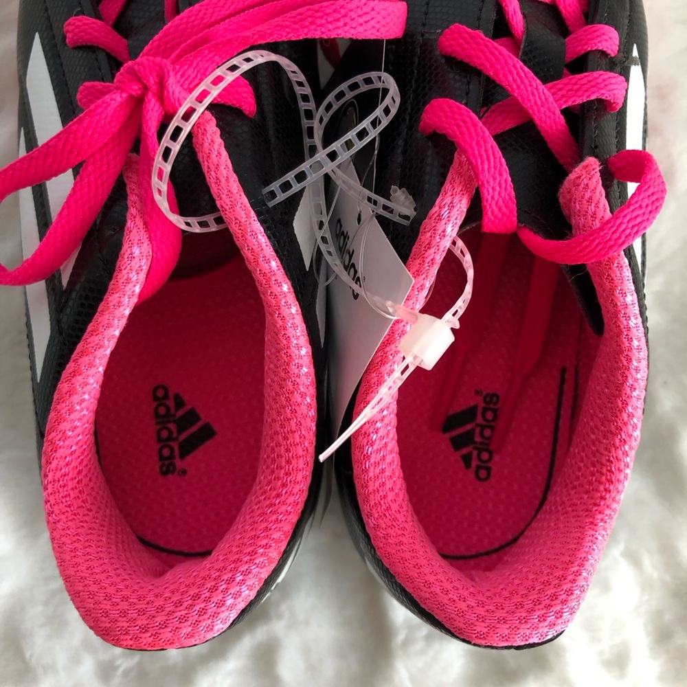 Adidas Conquisto FG J Black / White / Pink - Soccer Cleats - Picture 4 of 6